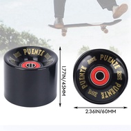 【 LCG5】-PUENTE 4Pcs/Set Cruiser Skateboard Wheels PU Wheels Long Board Cruiser Wheels with ABEC-9 Be