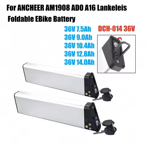 DCH014 For ANCHEER AM1908 Zipper Z4 Panda XL Folding Bike Battery 36V 10.4Ah 12.8Ah Bike Battery for