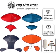 Cheap assembled mini 1m flute kite, can carry the d15 flute - Cho Lon. Store Store Store