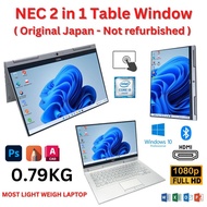 0.79KG NEC 2 IN 1 WINDOW 10 PRO FULL HD skrin sentuh TOUCHSCREEN INTEL CORE I5-6TH 8GB RAM 256GB SSD