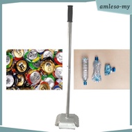 [AmlesoMY] Metal Manual Trash Compactor Simple Design Hand Tool Bin Compactor for Waste Management