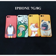 Funny dog and cat case protects iPhone 7 iPhone 8 camera