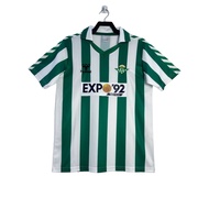 88-89 Real Betis Home Jersey Football Jersey Sports Tops T-Shirt