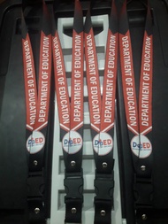 School DepEd Id Lace lanyard Id sling (red&amp;black)