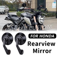 For CB350 CB650R Handlebar Side Rearview Mirror Motorcycle Retro Rear View Mirror CNC Aluminum Alloy