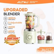 【Fast shipping】ALLTOU Blender 3 in 1 Food Processor Juicer Meat Grinder Chopper 3 Speed Options Puls