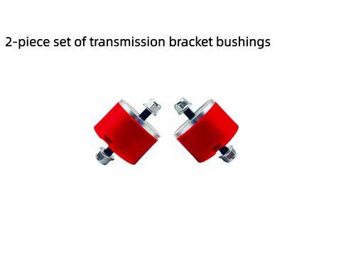 2-piece set For BMW E36 E46 Compact Z3 Z4 Inline 6CYL RED Polyurethane Transmission Bracket Bushings