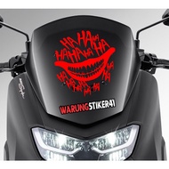 Visor sticker hahaha nmaxJoker custom cutting sticker