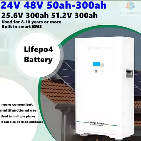 24v 48v 25.6V300ah 51.2V 300Ah solar cell:full voltage coverage, large capacity to meet different en