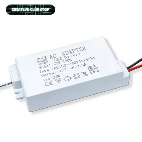 Home Improvement Power Supply Adapter DC 12 Volts Source LED Driver Lighting Transformer 6W12W 18W 2