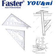 Faster Set Square 30cm 45 Degree & 60 Degree