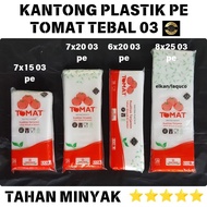 PE Tomato plastic bag size 6x20 7x15 7x20 8x20 8x25 9x20 9x25 small size