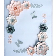 Bunga Kertas / Paper Flower / Dekorasi Dinding / Backdrop Lamaran /