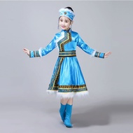 New Mongolian Ethnic Costume Prairie Girls Minority Ethnic Children's Costume Ethnic Style Ethnic Co