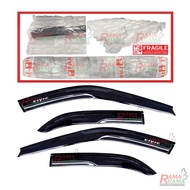 Honda Civic EG SR4 Fifth Gen (1992 - 1995) MUGEN (9cm Width) Window Door Visor Air Press Wind Deflector - Complete Set