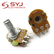 1pcs/lot B1K B2K B5K B10K B20K B50K B100K B500K B1M 6Pin Shaft WH148 Potentiometer 1K 2K 5K 10K 20K 