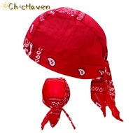 ChicHaven ผู้หญิงผู้ชายผ้าพันคอหมวกผ้าโพกหัวผ้าฝ้าย unisex durag พิมพ์ลายแฟชั่นโจรสลัด