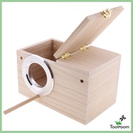 Breeding Wooden Box Nesting Roost Bird Canary Finch Budgie S/M/L/XL