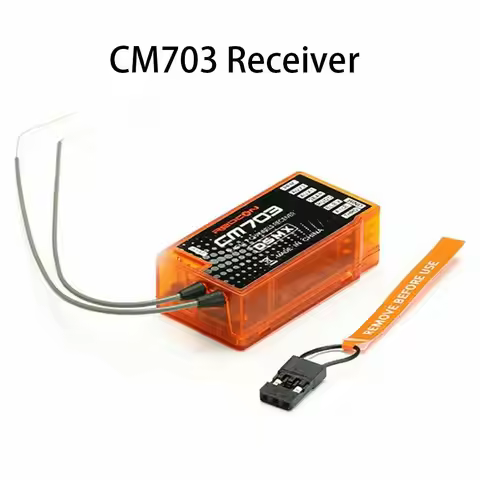 RC Parts 7 Channel CM703 Receiver 2.4Ghz Plastic RC Receiver Orange PPM Output Receiver DSM2 DSMX Tr