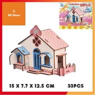 Chocolate House 3D wooden assembly toy
