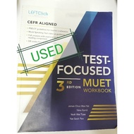 3rd Edition Test-focused Muet Workbook(USED BOOK) (BUKU TERPAKAI)