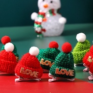 【QiaoZhi】Christmas Mini Hairpin Christmas Wine Bottle Cap Woolen Hair Accessories