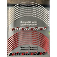 Original Quality Sticker Desmond Evo Regamaster