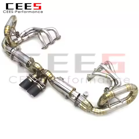 CEES Performance Catback Exhaust for Porsche 911 991/991.1 GT3 4.0L 2015-2019 Valve Muffler Pipe No 