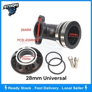 RACING INTAKE PIPE UNIVERSAR 28MM/32MM  joint two way UFO PLATE