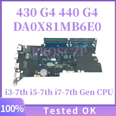905797-601 922096-601 905794-601 905792-601 DA0X81MB6E0 DA0X81MB6E1 For Hp 440 G4 430 G4 Motherboard