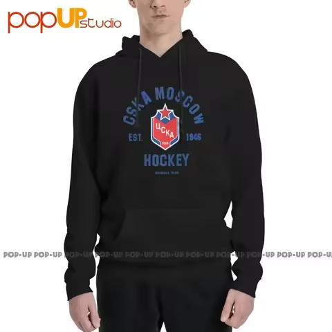 Hc Cska Moscow Club Hockey Khl Hoodie Sweatshirts Hoodies Rare Print Premium Comfortable