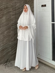 Gamis Syari Ovy Set Hijab Wolfis | Dress Set Hijab Polos Wolfis | Gamis Muslimah Syari Set Hijab Wol