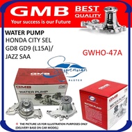 WATER PUMP GMB BRAND GOOD QUALITY - GWHO-47A HONDA CITY SEL  GD8 GD9 (L15A)/ JAZZ SAA
