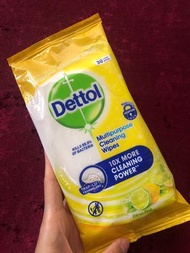 Dettol Multipurpose Cleansing 30Wipes 滴露 消毒濕紙巾 30大片裝 青檸味