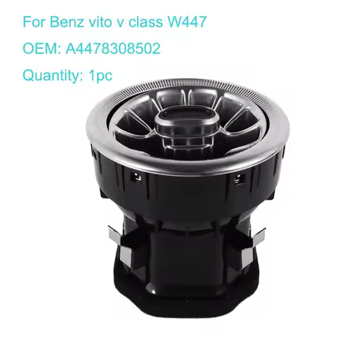 Interior Front Dashboard Air Condition AC Vent Outlet Turbo Trim For Mercedes Benz V Class EQV Vito 