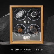 Rhodey Watch Winder Box Automatic 4-Slot Watch Display Box