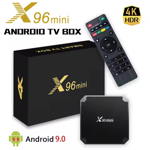 X96Mini Amlogic S905W Smart TV box Android 9.0 Smart TV Box Support 4K H.265 HEVC AV1 HDR10 X96mini 