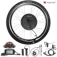 Voilamart 26inch 48V 1500W Ebike LCD Display Rear Wheel Motor Electric Bicycle Conversion Kit EBike