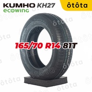 Kumho car tire 165/70 R14 81T Ecowing KH27 – Genuine (165/70R14, 165 70 R14)