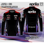 COD✨ Aprilia team jersey, Aprilia GP crew shirt, Aprilia GP shirt, free custom