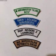 Embroidery Bet Embroidery School Location Size 8x2.8 CM Can Request Name Available Many Colors Can R