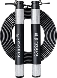 BYZOOM FITNESS High Speed Jumping Rope, Black
