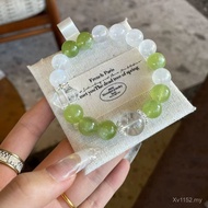 Niche Blue Crystal Bracelet Natural Grape Stone Zhao Peach Blossom White Crystal Female Blue Moonlig