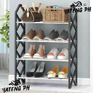 YATENG  Diamond Shoe Rack organizer Stainless Stackable Shoe Shoe Rack 4 Layers