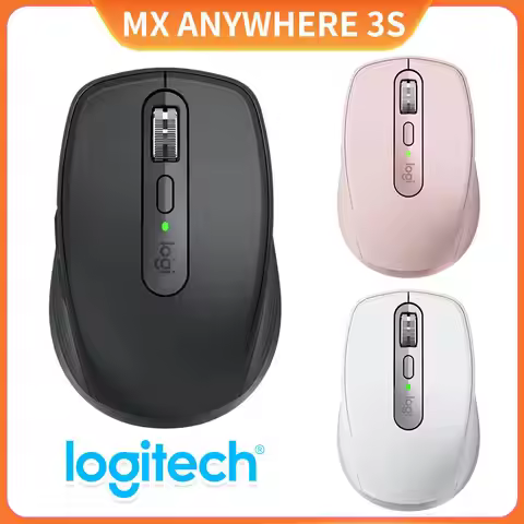 Logitech MX Anywhere3 Wireless Bluetooth Mouse Cute Portable Boys and Girls Pink Office Computer Ded