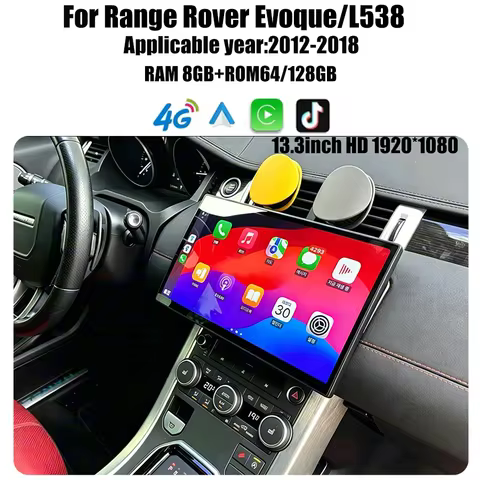 13.3" For Range Rover Evoque L538 2012-2018 Android 14 Car GPS Navigation Radio Multimedia Player Wi