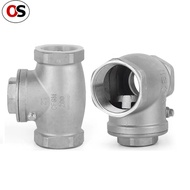 OS 304/201 Stainless Steel Horizontal Check Valve Internal Thread Swing Check Valve Check Valve 1 1/
