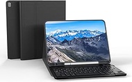 Keyboard Case for iPad 9th 8th 7th Generation 10.2 inch, iPad Air 3rd Gen 10.5" 2019, iPad Pro 10.5 inch 2017 Case with Keyboard, Detachable Bluetooth Keyboard with Pencil Holder Folio Cover (Black)