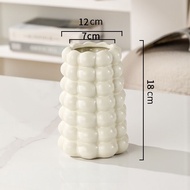 Luxury Modern Ceramic Folding Electroplating Flower Vase Dry Flower Fresh Flower Aquaculture Living 