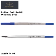 PARKER  Rollerball Pen Ink Refill Medium Blue Made in UK